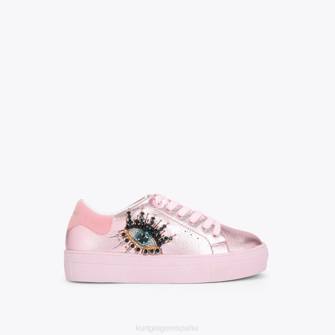 Kurt Geiger niños ojo mini laney de londres 2LPR482 | calzados rosa